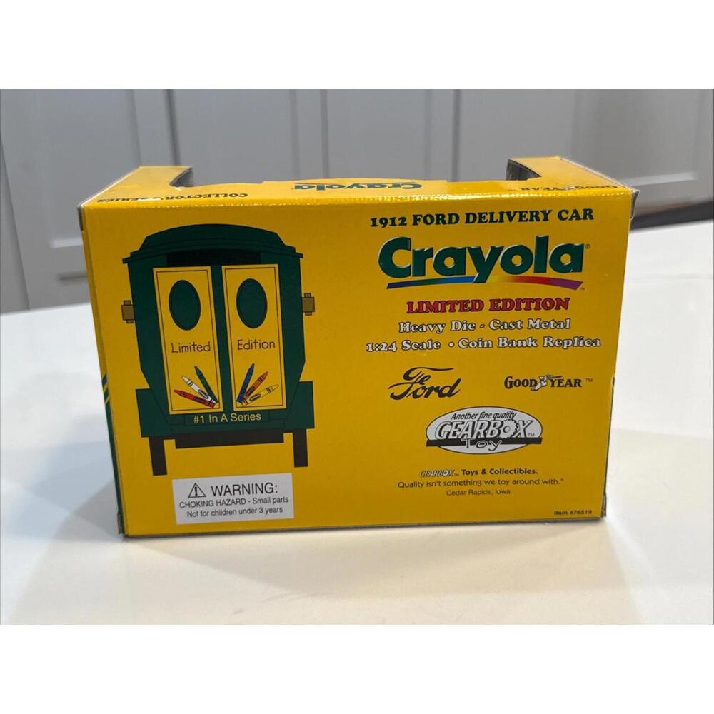 Gearbox Ford Crayola Truck Coin Bank No. 1 Limited Edition Vintage Toy NOS 1998 - Picture 5 of 7